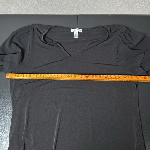 Calvin Klein top with‎ sheer long sleeves - Picture 6 of 8